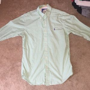 Green checkered Ralph Lauren dress shirt